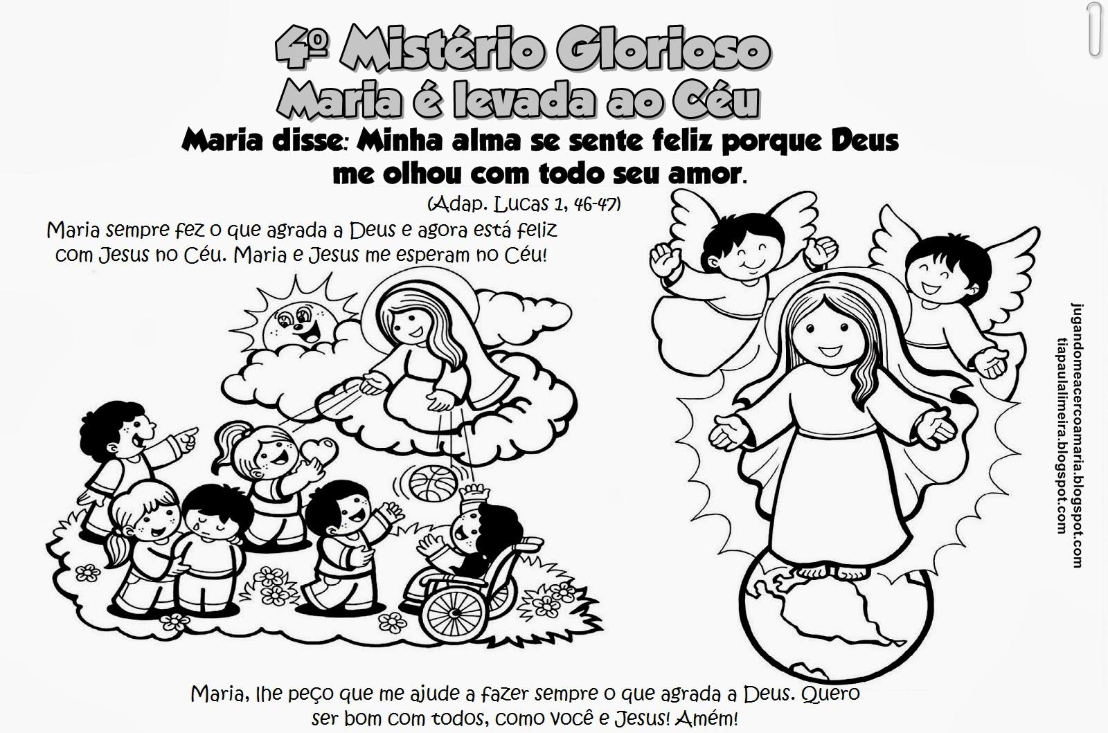 Ministério para crianças Diocese de Santos: Atividades rezando o terço