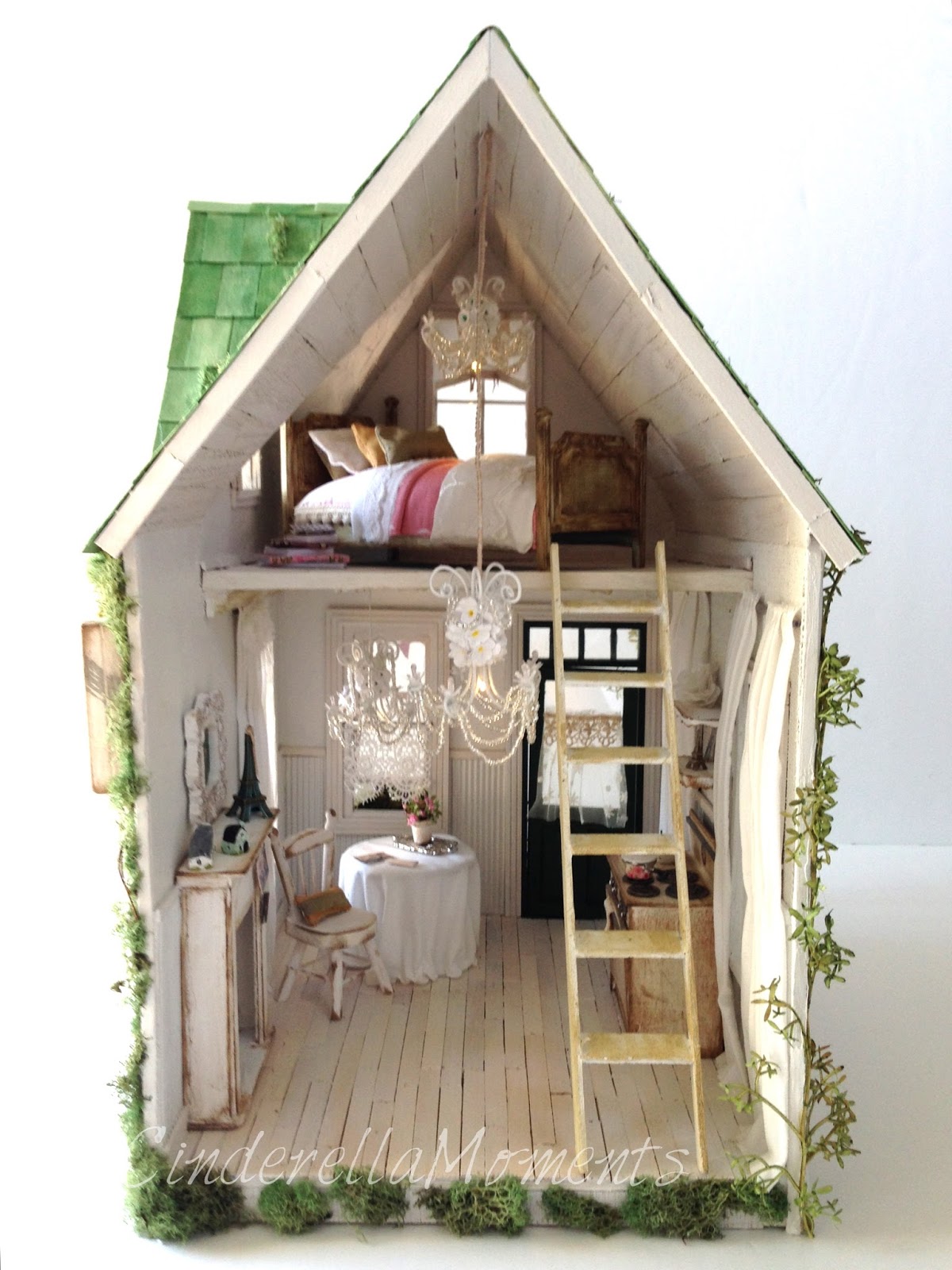 Cinderella Moments Josephine Shabby Chic Cottage Custom Dollhouse