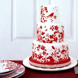 theme cake bird cakes colour chinese birthday idea stencil china decorations spring ki party burgundy modern weddings