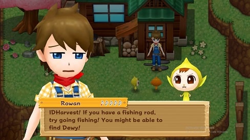 harvest moon friends of mineral town fishing rod