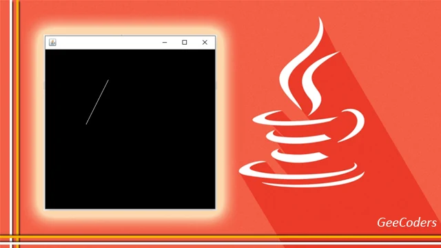 كيفية رسم خط بإستخدام لغة الجافا | how to draw line in java