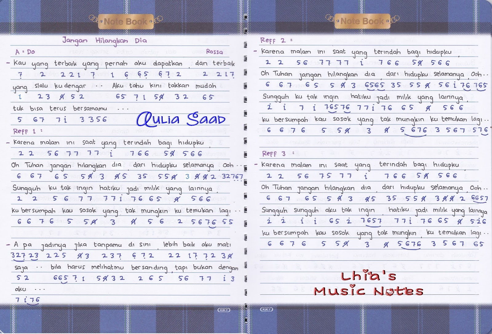 Not Angka Rossa Jangan Hilangkan Dia (OST. ILY From 38 Not Angka Rossa Jangan Hilangkan Dia (OST. ILY From 38
