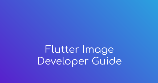 Flutter Image Developer Guide