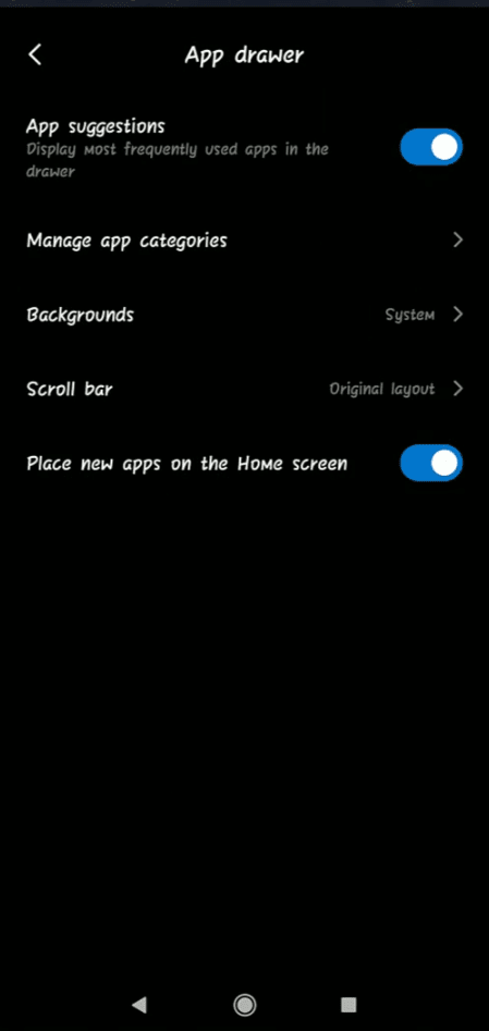 How To Enable App Drawer - MIUI 11 System Launcher - All Xiaomi Devices - Home Screen App Drawer - App Drawer Addional Settings App Suggestion How To Enable App Drawer - MIUI 11 System Launcher - All Xiaomi Devices - Home Screen App Drawer - App Drawer Addional Settings App Suggestion - Cursed Brains