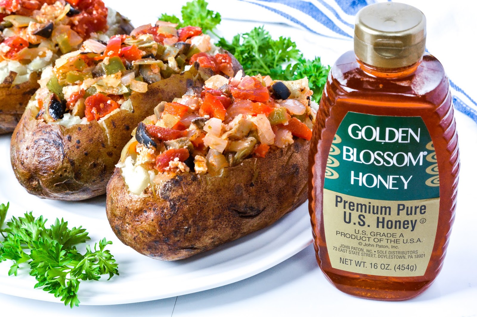 Theresa's Mixed Nuts Game Day Mediterranean Stuffed Potatoes