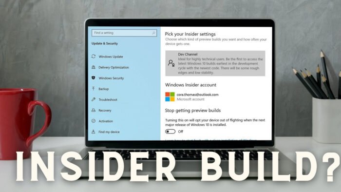 Come verificare se sei in volo o su Windows Insider Build