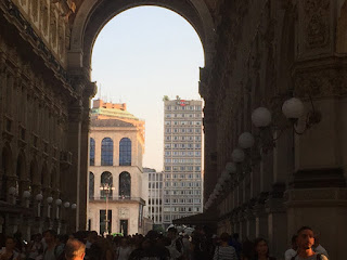 Galleria Vittorio Emanuele ,colori del tramonto