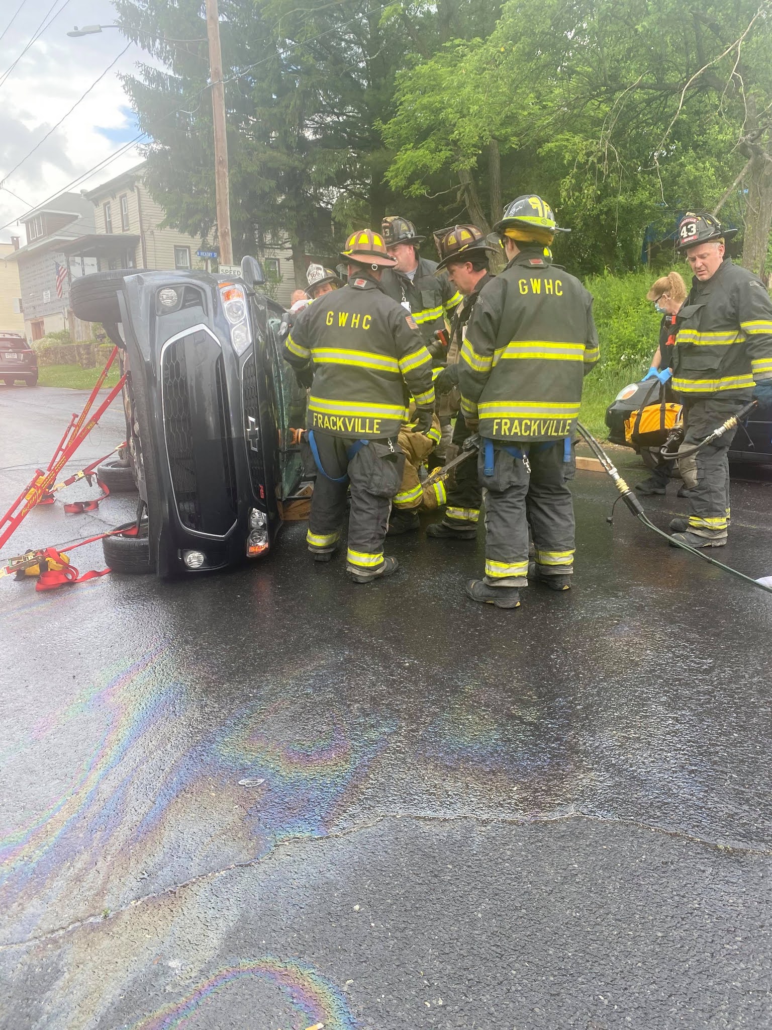 One Transported After Rollover Crash in Frackville