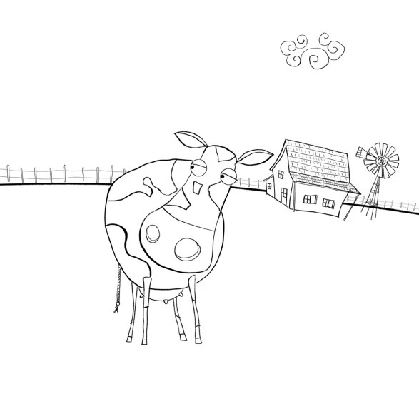 Cuero negro, vaca blanca 🐄 Pablo Bernasconi Actividades para