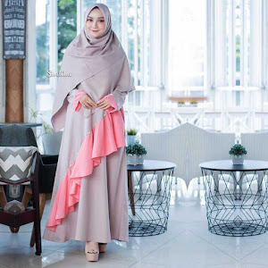 Gamis Dress Mutiara Dusty Brown