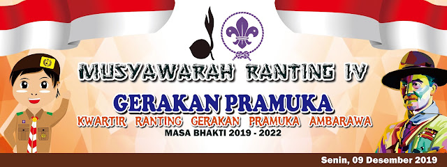 Desain  Banner  Musyawarah Ranting Gerakan Pramuka  Ambarawa 