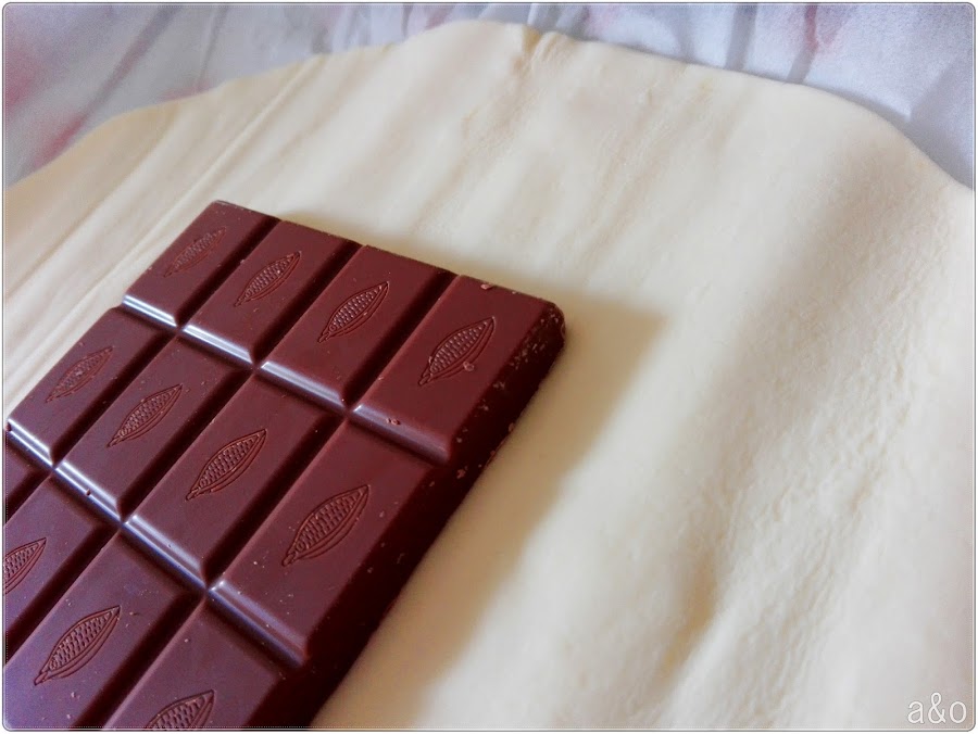 Palmeritas de dos chocolates