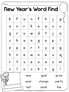 Primary Chalkboard: FREEBIE - New Year's Printables