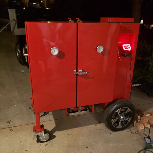 BBQ Guru Ultra Q running the Deep South Smokers GC36