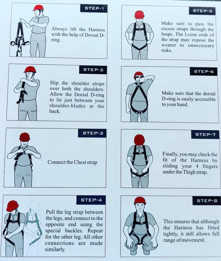 How to wear a safety harness? Basic steps to wear a safety harness
