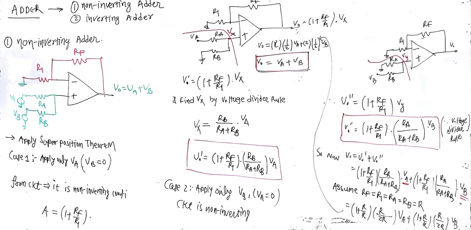 #FUN_LEARN.. : Basic Electronic - Adder ( Non Inverting Adder)