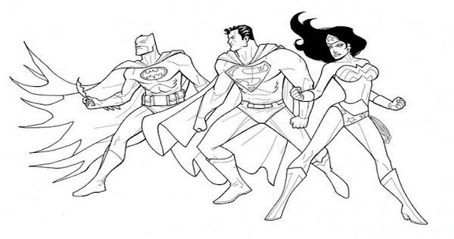 Desenhos de super-heróis para colorir