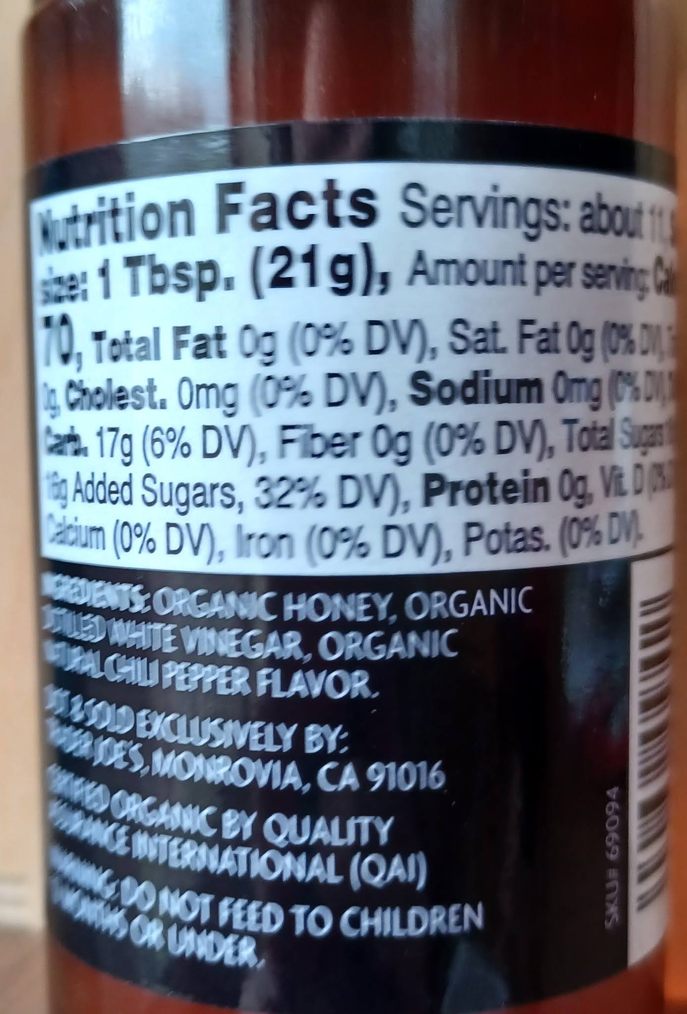 What's Good at Trader Joe's? Trader Joe's Organic Spicy Honey Sauce