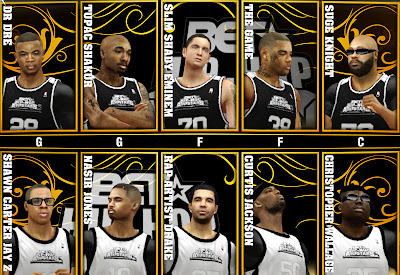 NBA 2K13 East versus West Coast Hip Hop All-Stars Mod