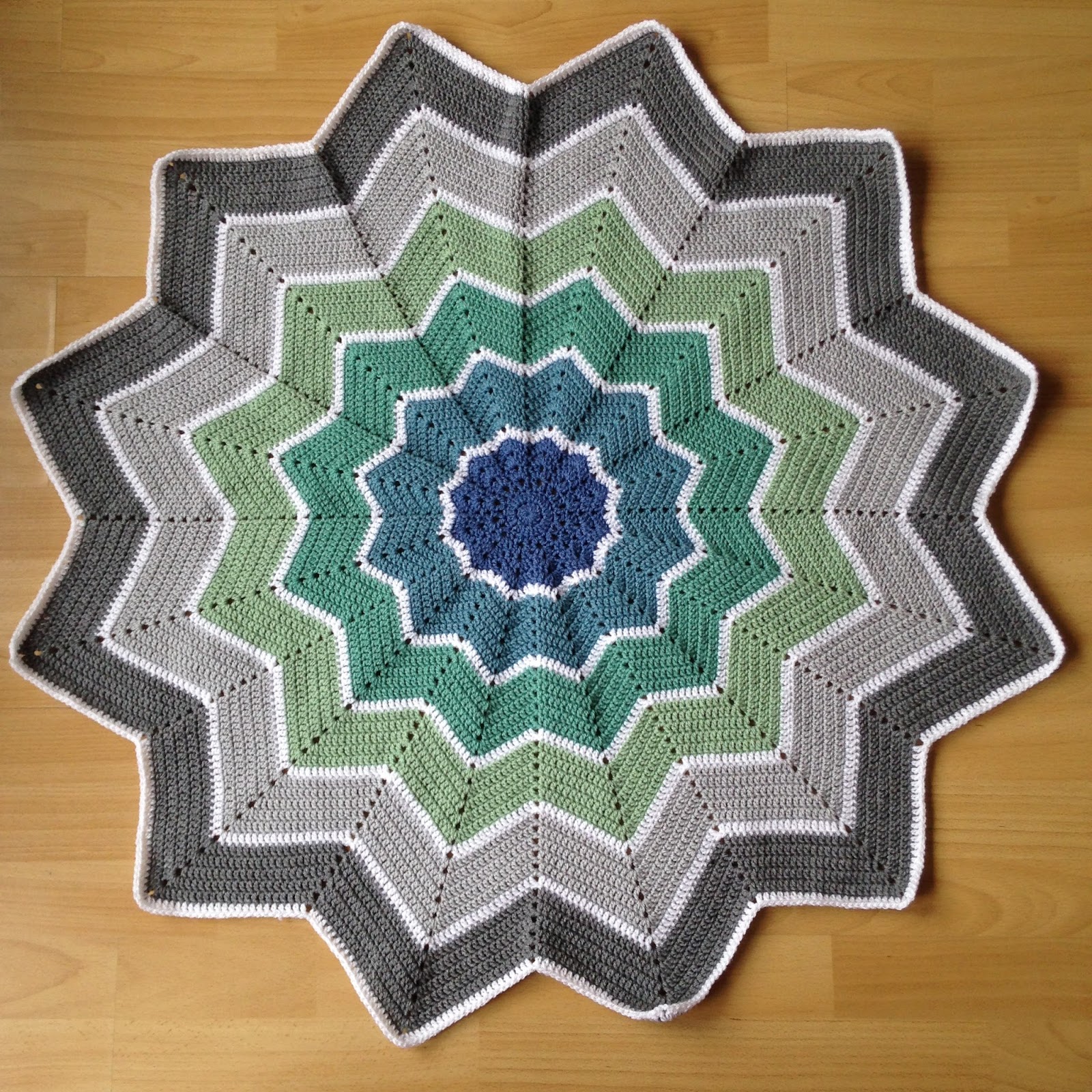 Blocking acrylic crochet blankets - Crafternoon Treats