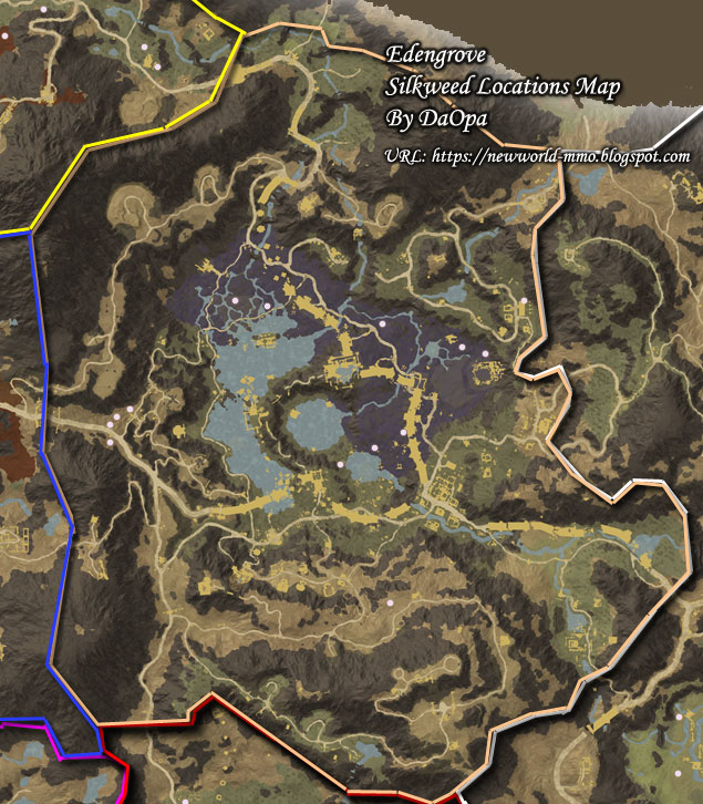 New World Edengrove silkweed map