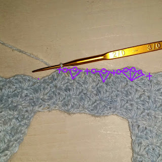 スリット入りプリンセスラインセーターの編み方, How to crochet a princess line sweater with slit, 腰侧开缝的公主造型毛衣的钩针编织方法
