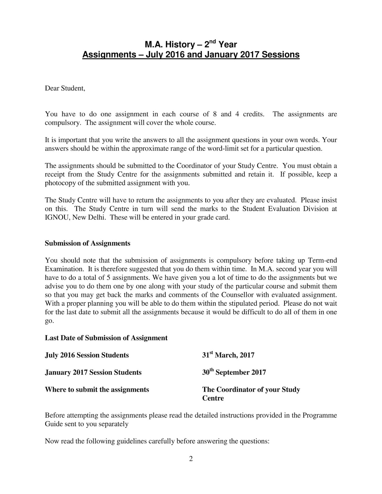 assignment paper of ignou assignment paper of ignou