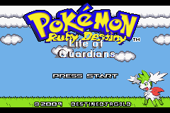 Pokemon Ruby Destiny: Life of Guardians GBA Cover