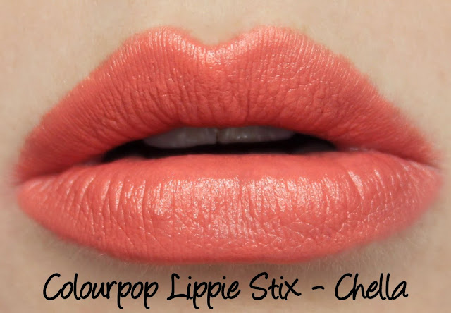 ColourPop Lippie Stix - Chella Swatches & Review