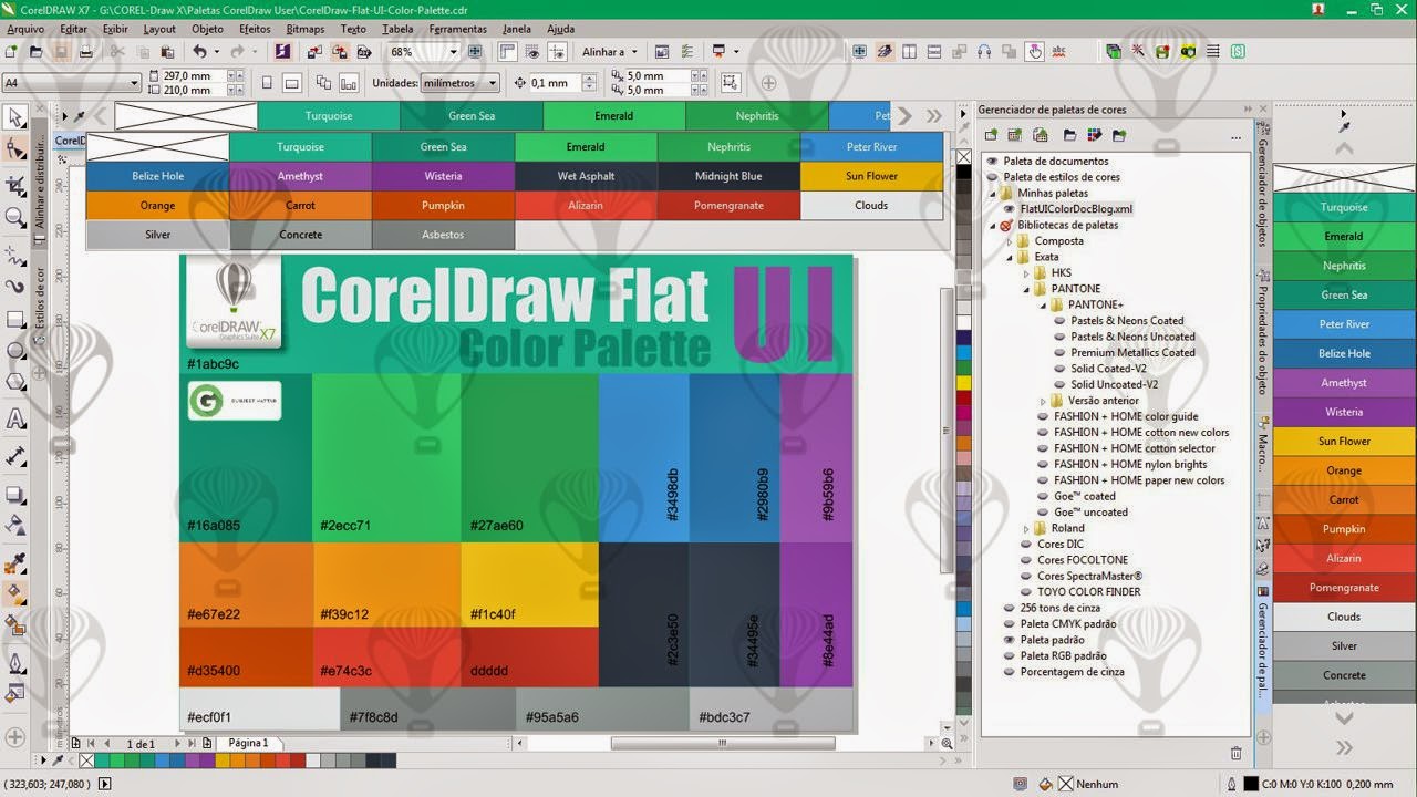 Coreldraw Color Palette Free Download spalasopa