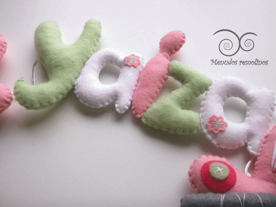Letras de fieltro Yaiza
