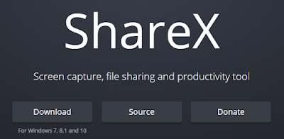 برنامج تصوير شاشة الكمبيوتر ShareX