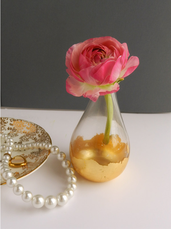DIY GILDED BUD VASE SAS+ROSE