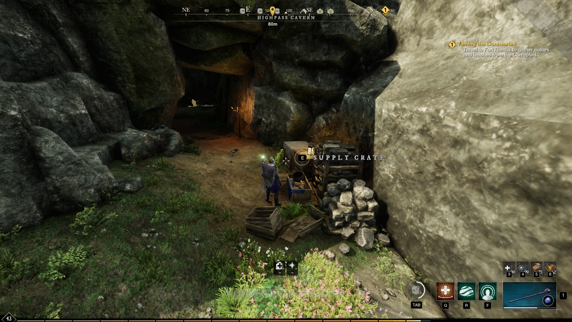 New World Highpass Cavern chest locations