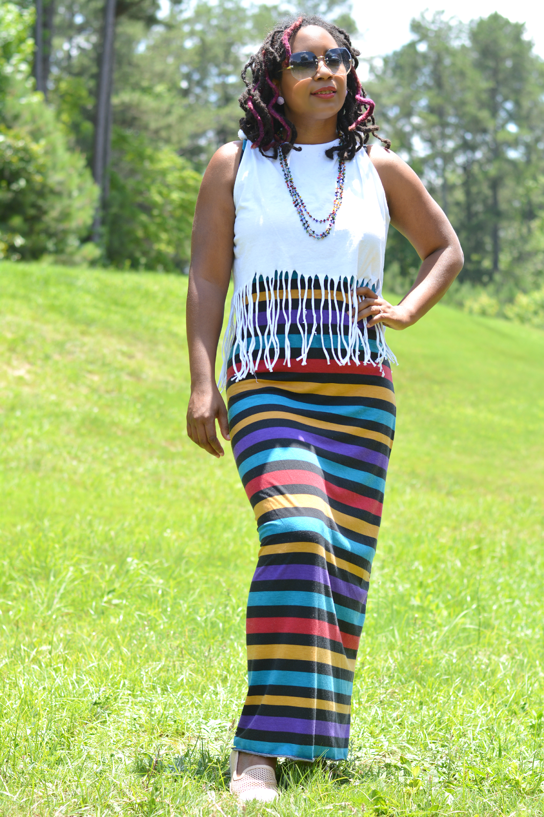 DIY Fringe Crop Top Thriftanista in the City