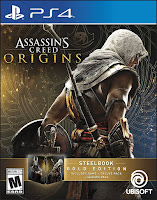 Assassin's Creed Origins Game Cover PS4 Gold