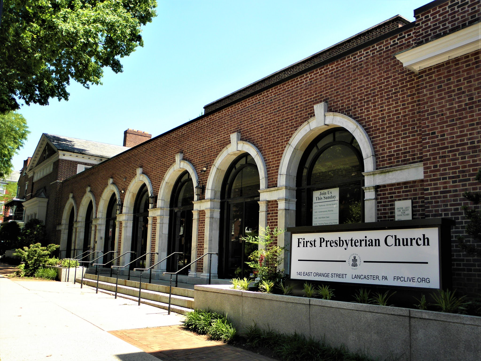 MarkerQuest First Presbyterian Church, Lancaster, Lancaster County