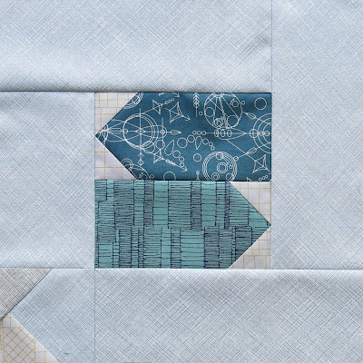 Modern sampler quilt - Block #6 - Inspired by Tula Pink City Sampler