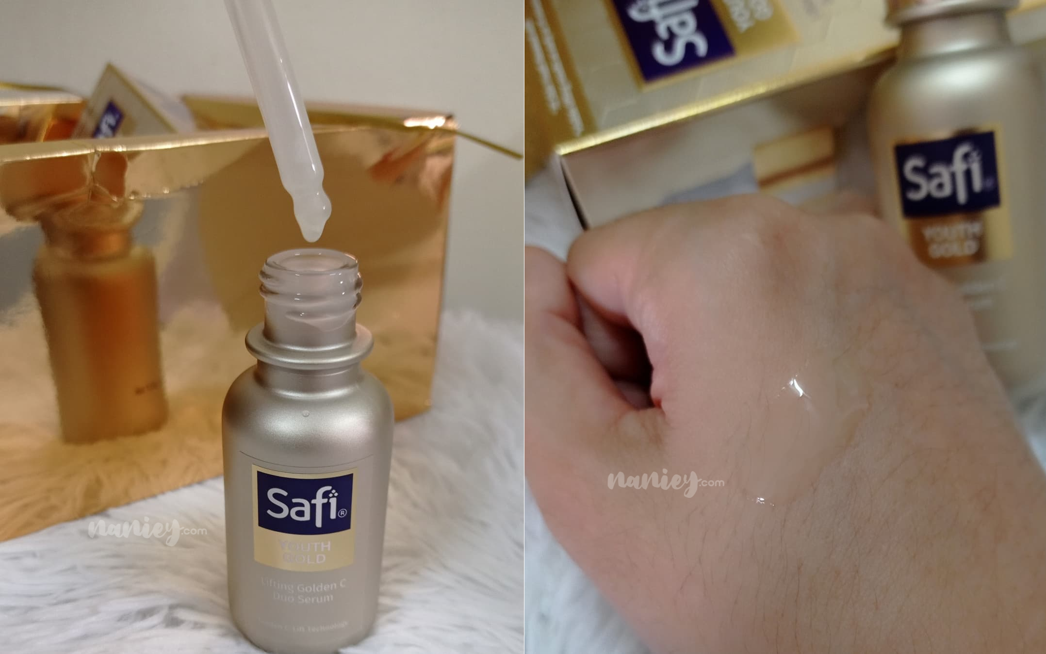Review Safi Youth Gold Lifting Golden C Duo Serum