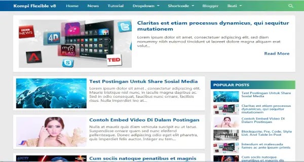 template blogger seo 2020 tampilan blog terbaik