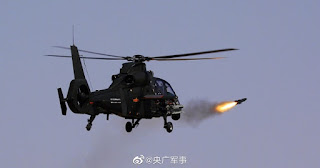 Latihan misi tempur maritim Pilot Helikopter PLA