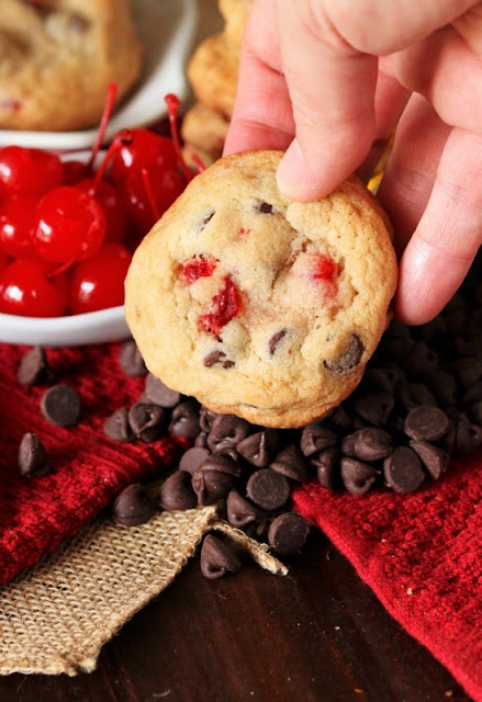 Chocolate Chip Cookies with Cherries Image