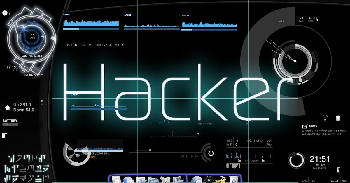 How to Install Hacker Theme in Windows 7 | Hackers World Everyone Can ...