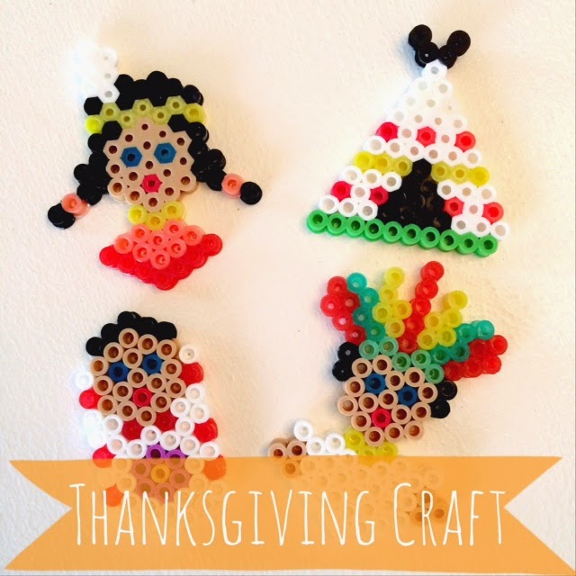 Thanksgiving Perler Bead Craft - Kid Craft - LeroyLime