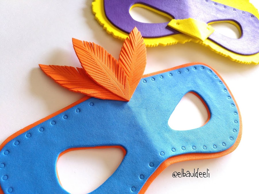 máscaras, goma eva, foamy, disfraz