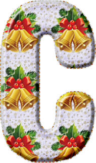 Abecedario con Campanas de Navidad en 2 Versiones. 2 Alphabets with Christmas Bells.
