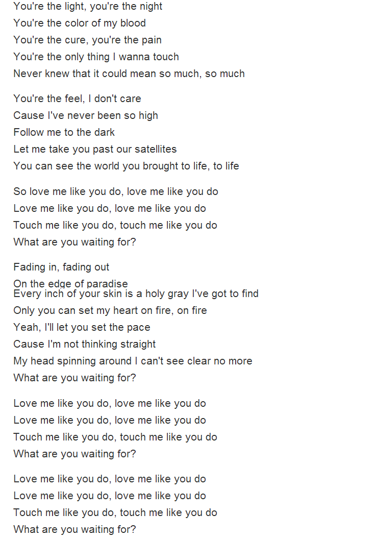 Love Lyrics Quotes Love Song Lyrics Ellie Goulding