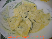 ravioli con zucchine e gorgonzola