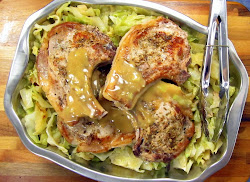 pork cabbage chops cooker pressure recipe cooked pot minute cooking recipes hip instant together minutes meal hippressurecooking potatoes prep platter
