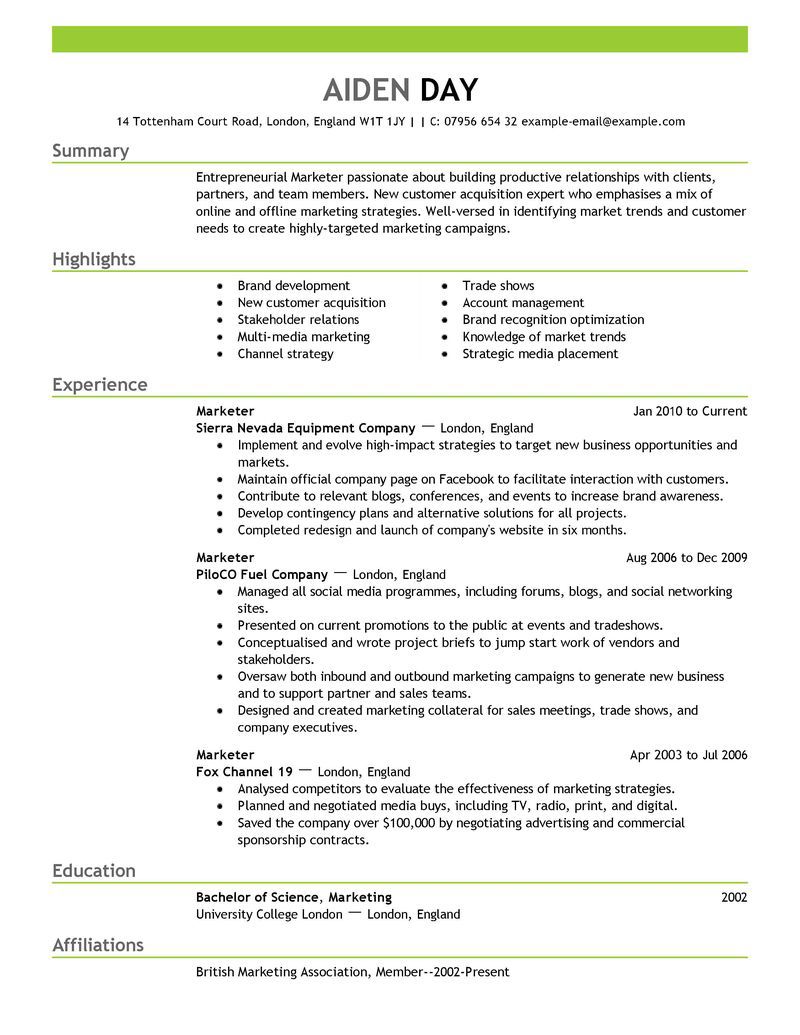 write your own resume